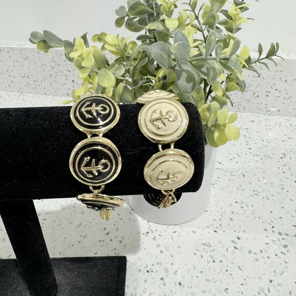 Vintage Anchor Nautical Bundle Of 2 Bracelet - Picture 1 of 4